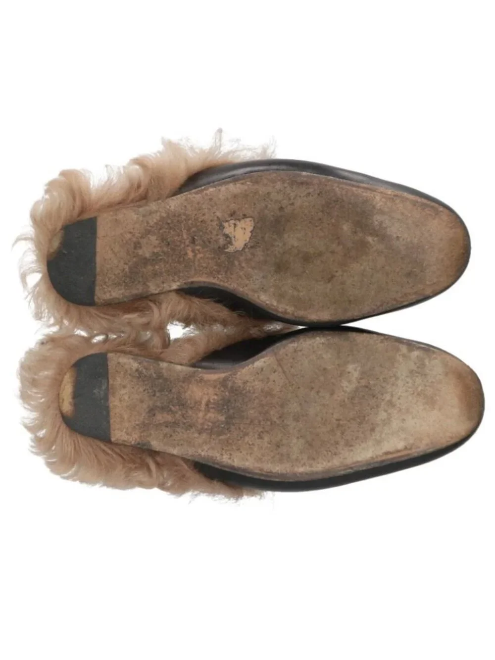Gucci Princetown Horsebit Fur Slippers